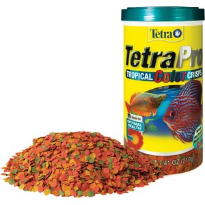 Tetra TetraPro Tropical Fish Color Crisps Fish Food, 7.41-oz