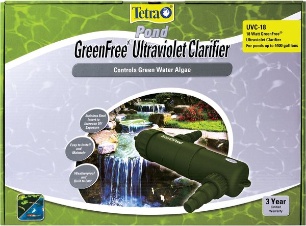 Tetra GreenFree Ultraviolet Pond Clarifier, 18-watt slide 1 of 5