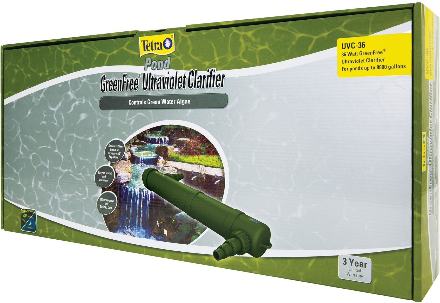 TETRA GreenFree Ultraviolet Pond Clarifier, 36-watt - Chewy.com