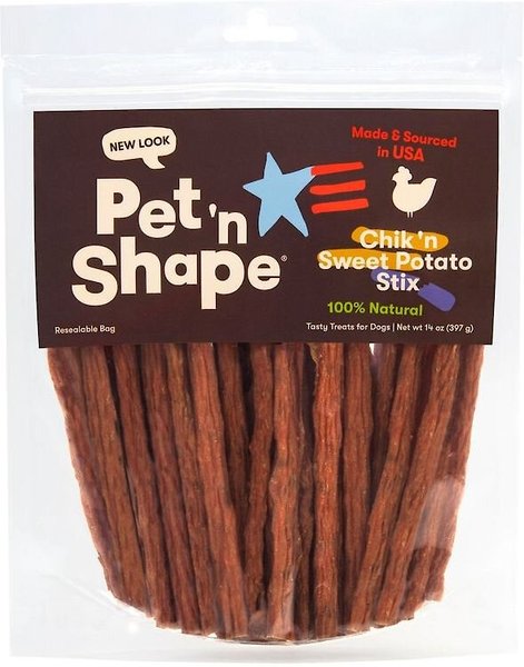 Pet 'n Shape Chik 'n Sweet Potato Stix Dehydrated Dog Treats, 14-oz bag slide 1 of 8