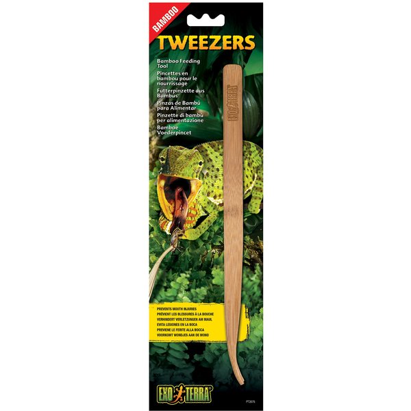 WOLEDOE 2pcs Stainless Steel Reptile Feeding Long Tongs Tweezers for Reptile, Lizards, Gecko, Spider, Tarantula, Hedgehog, Snake, Aquarium