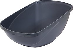 Petmate Hi-Back Open Cat Litter Pan, Blue Steel, Jumbo