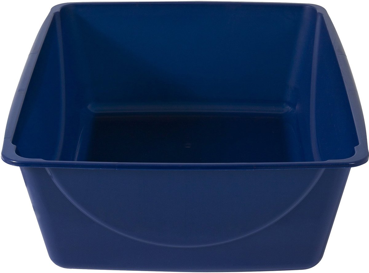 PETMATE Basic Cat Litter Pan, Sapphire Blue, Jumbo