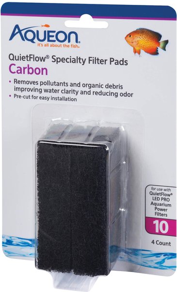Aqueon QuietFlow 10 Carbon Reducing Specialty Filter Pad, 4 count slide 1 of 9