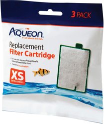 Aqueon QuietFlow X-Small Filter Cartridge, 3 Pack