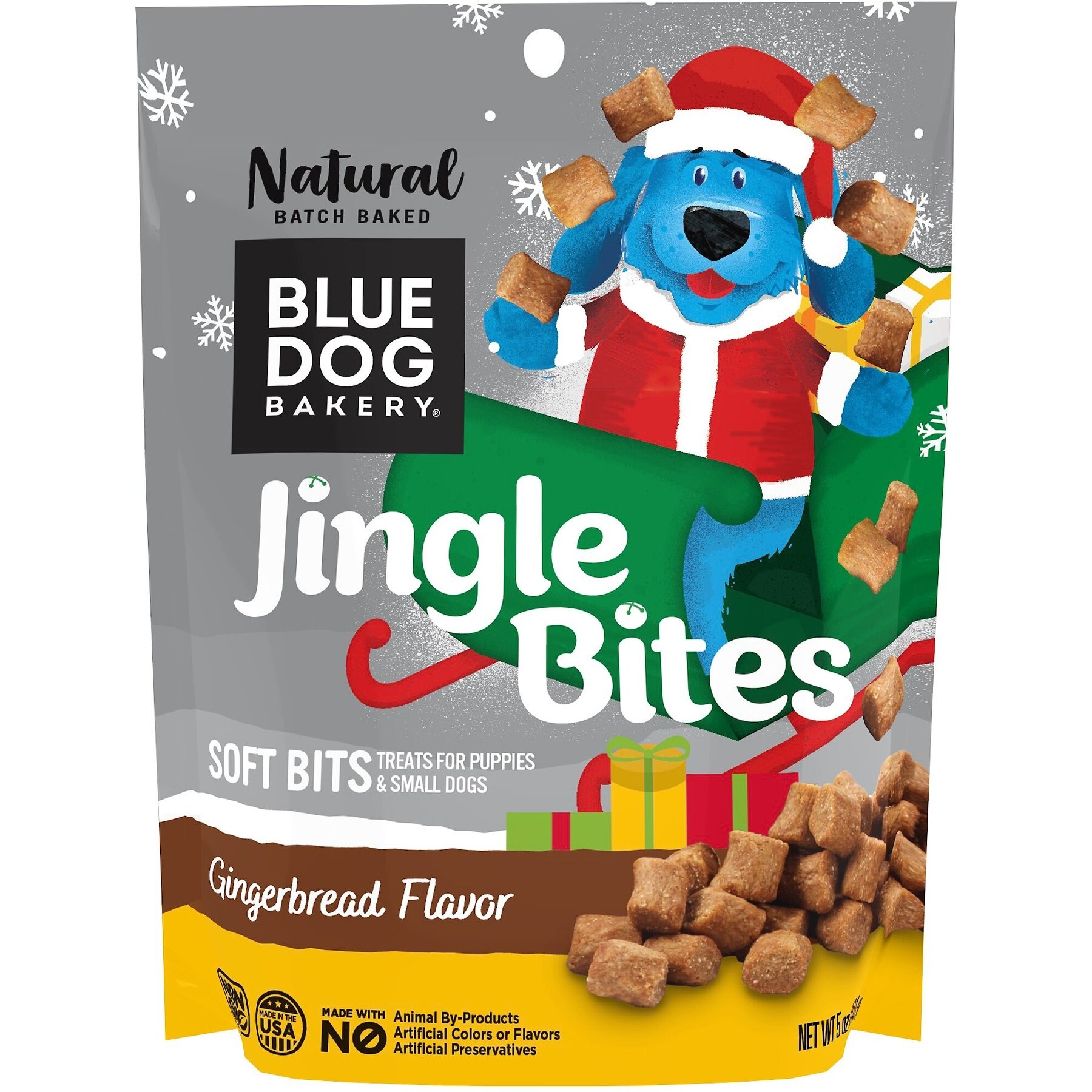 Blue Dog Bakery Jingle Bites Gingerbread Flavor Dog Treats