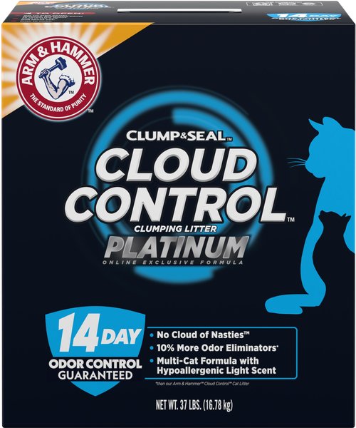 Arm & Hammer Litter Cloud Control Platinum Multi-Cat Clumping Cat Litter with Hypoallergenic Light Scent, 37-lb box slide 1 of 11