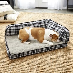 La-Z-Boy Sadie Orthopedic Bolster Dog Bed with Removable Cover, Spencer Plaid slide 1 of 6