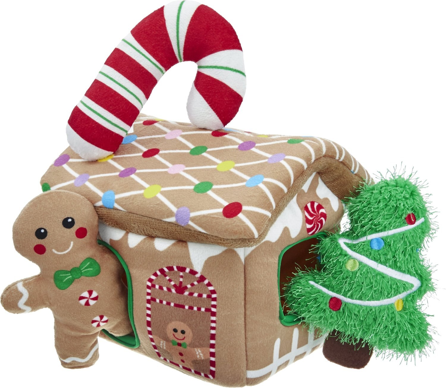 plush gingerbread house