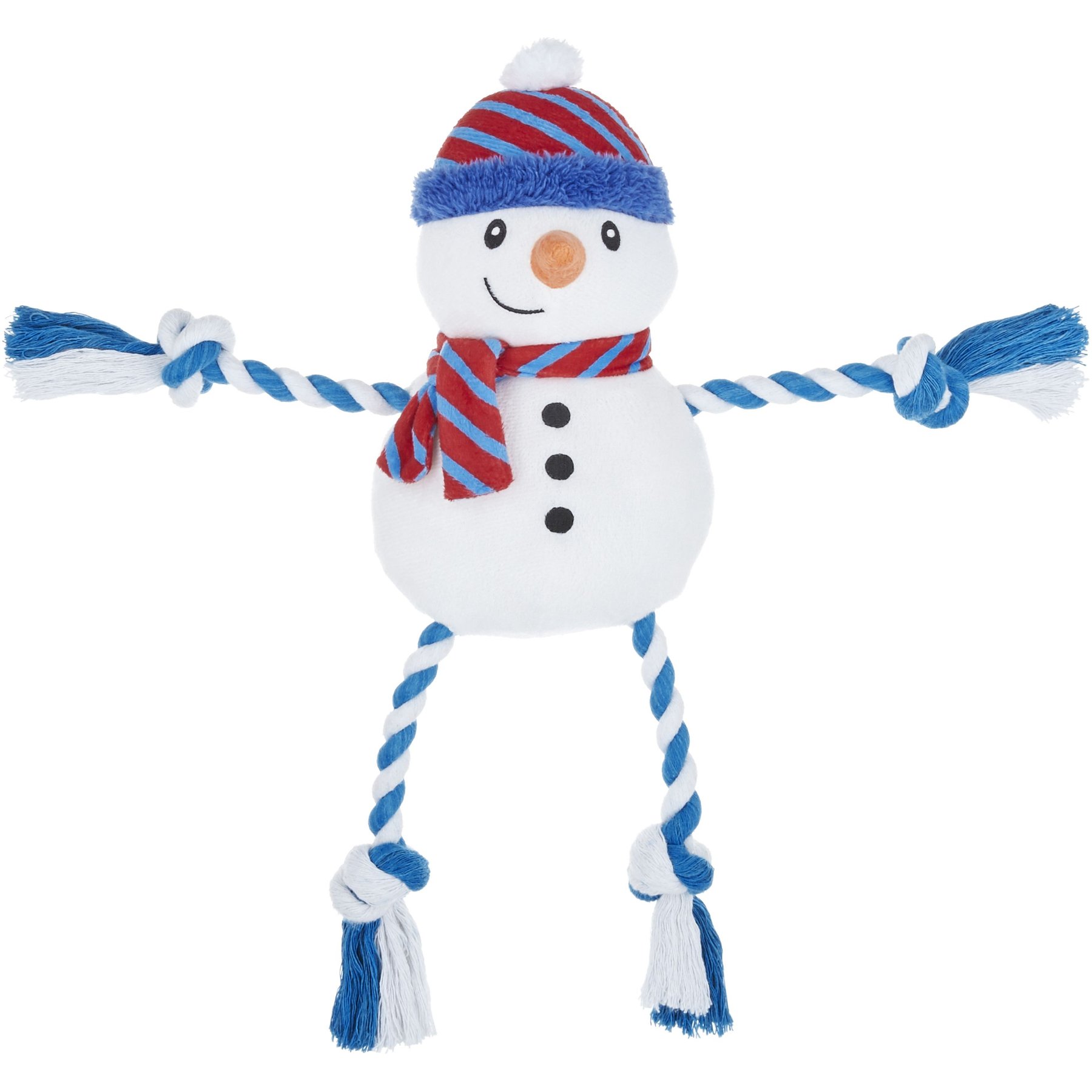 Frisco Holiday Snowman Plush With Rope