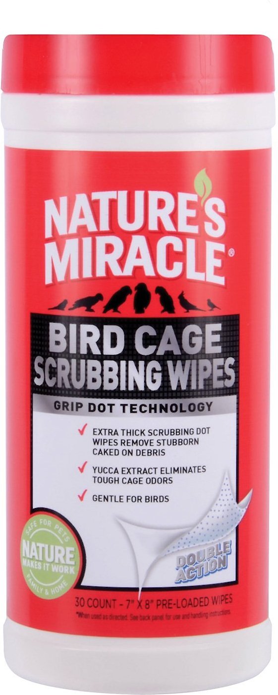 Nature's miracle small outlet animal cage scrubbing wipes