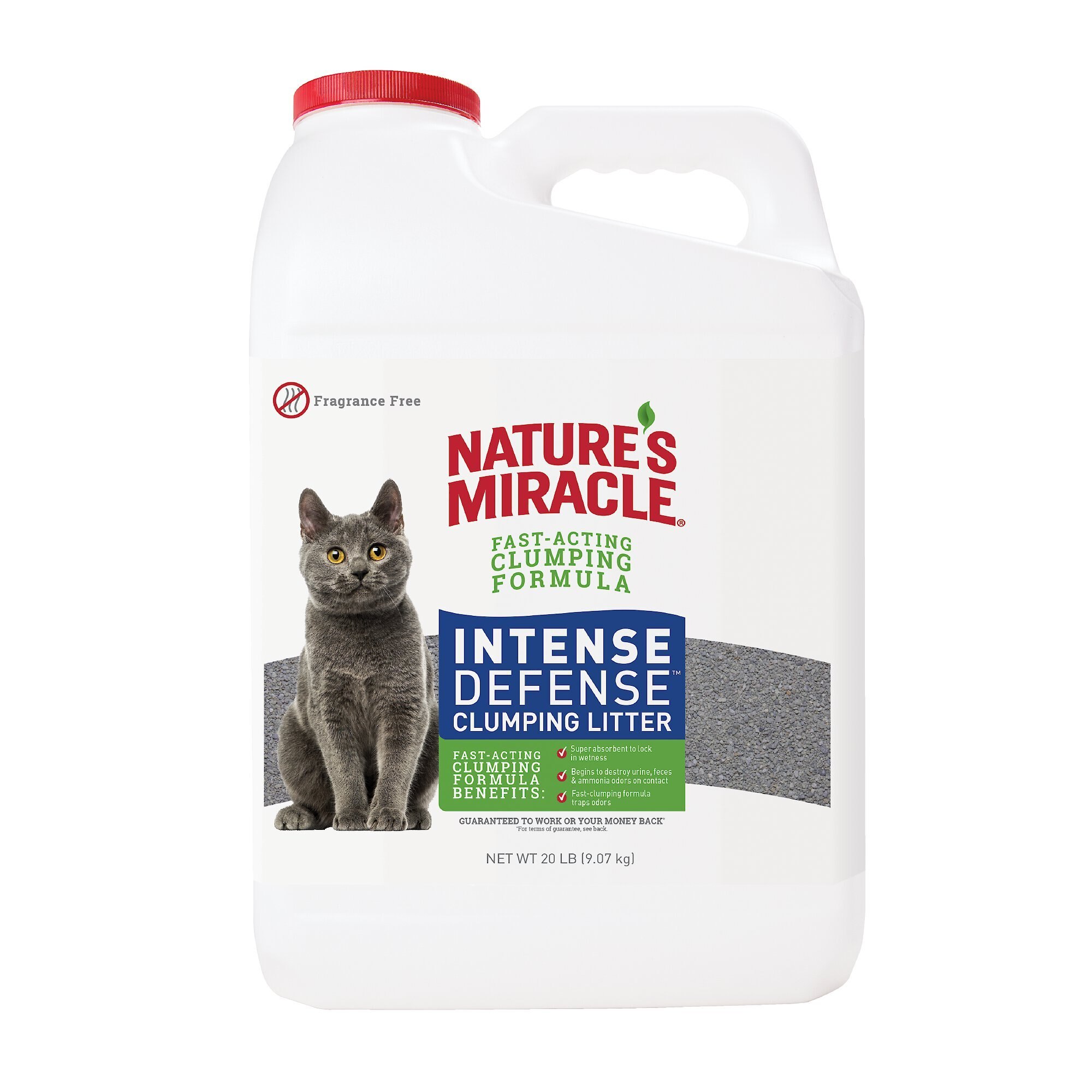 NATURE'S MIRACLE Intense Defense Unscented Clumping Clay Cat Litter