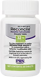 Reconcile (fluoxetine hydrochloride) Tablets for Dogs, 32-mg, 30 tablets slide 1 of 4