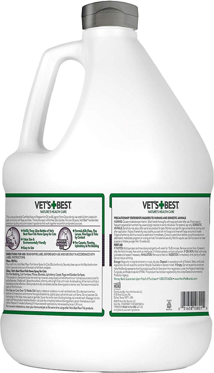 Vet's best flea and tick spray for outlet cats