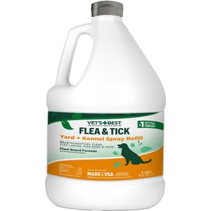 Spraying yard with store dawn for fleas