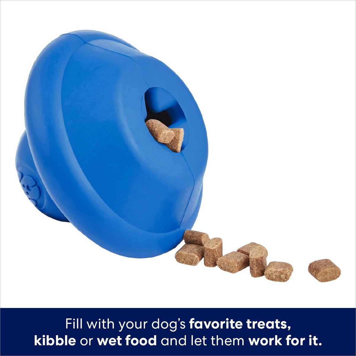 FRISCO Flying Saucer Rubber Treat Dispenser Dog Toy, Medium/Large