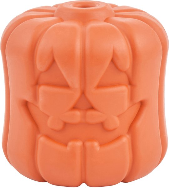 Sugar Skull Durable Rubber Chew Toy & Treat Dispenser - Large - Pink