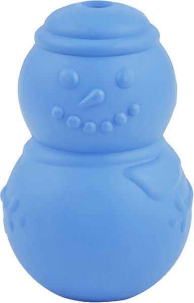 Frisco Holiday Snowman Rubber Treat Dispenser Dog Toy slide 1 of 6