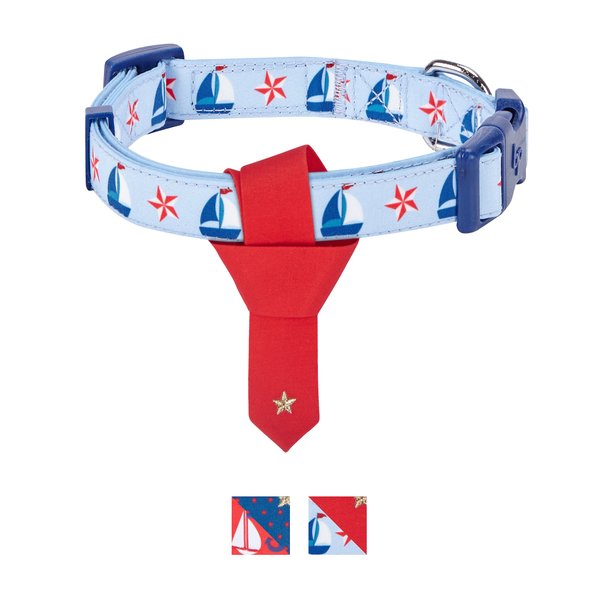 Blueberry Pet Sailboat Tie Dog Collar