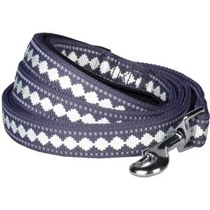 Blueberry Pet 3M Jacquard Nylon Reflective Dog Leash, Purple Grey, Large: 4-ft long, 1-in wide