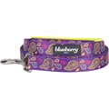 Blueberry Pet Spring Paisley Flower Polyester Dog Leash, Dark Orchid, Medium: 5-ft long, 3/4-in wide