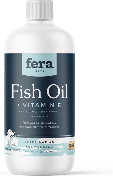 Fera Pet Organics Fish Oil + Vitamin E Dog Supplement, 16-oz slide 1 of 7