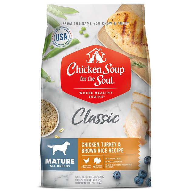 Chicken Soup for the Soul Mature & Senior Chicken, Turkey & Brown Rice Recipe Dry Dog Food