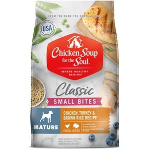 Chicken Soup for the Soul Small Bites Chicken, Turkey & Brown Rice Recipe Dry Dog Food, 13.5-lb bag