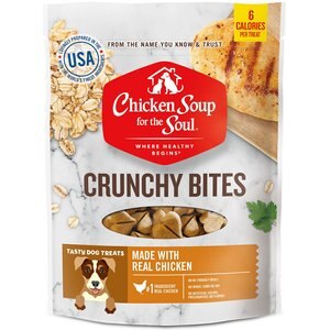 Chicken Soup for the Soul Crunchy Bites Chicken Dog Treats, 12-oz bag