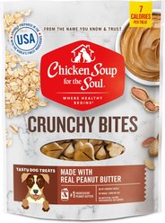 Chicken Soup for the Soul Crunchy Bites Peanut Butter Dog Treats, 12-oz bag