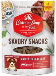 Chicken Soup for the Soul Savory Snacks Beef Dog Treat, 6-oz bag