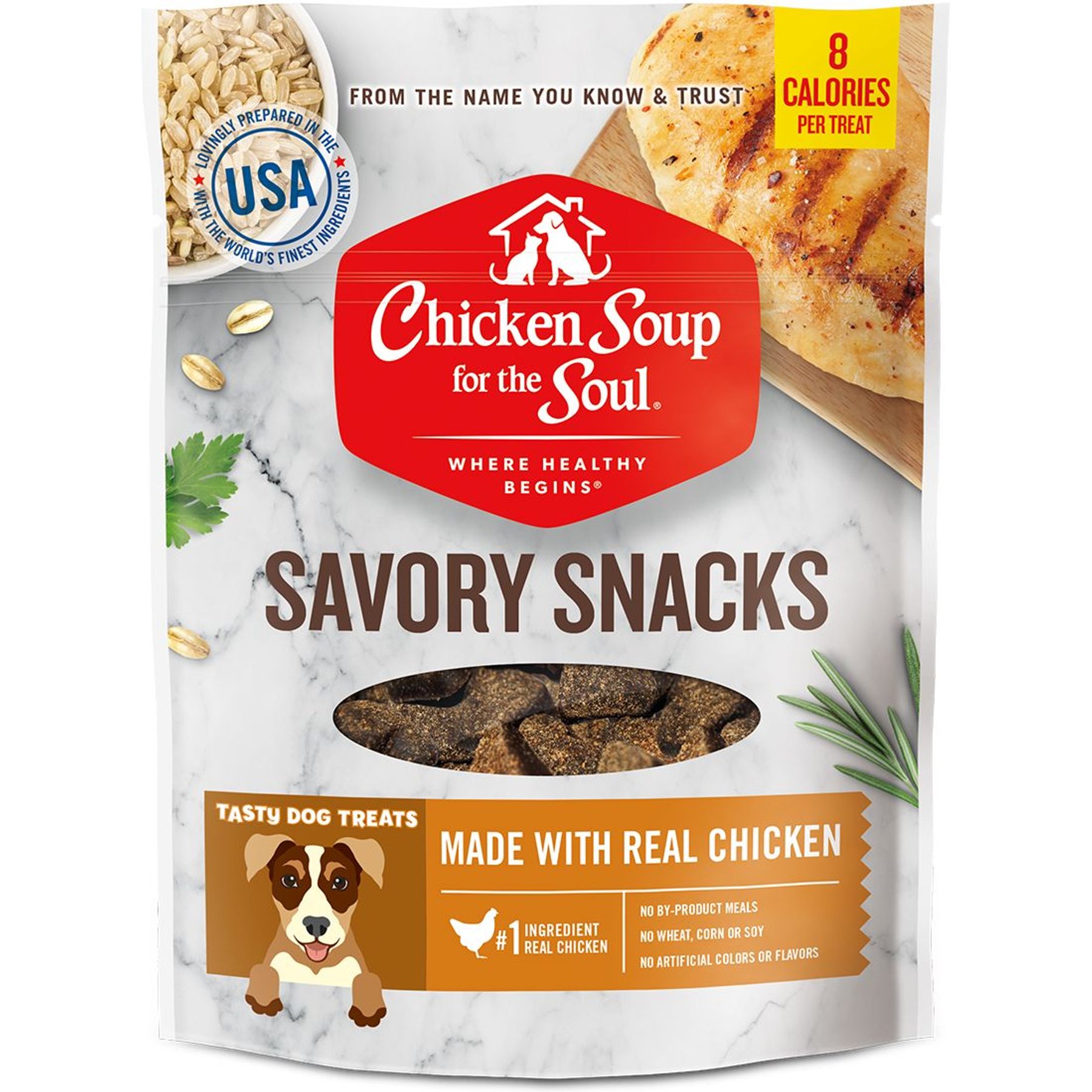 CHICKEN SOUP FOR THE SOUL Savory Snacks Chicken Dog Treats 6 oz