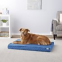 Frisco Quilted Orthopedic Pillow Cat & Dog Bed w/Removable Cover, Blue, X-Large