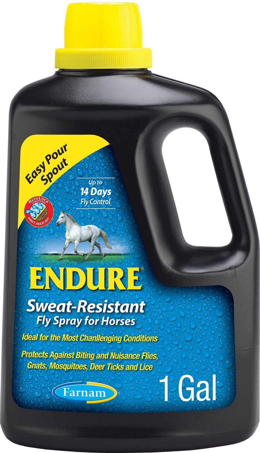 FARNAM Endure SweatResistant Fly Repellent Horse Spray, 1gal bottle