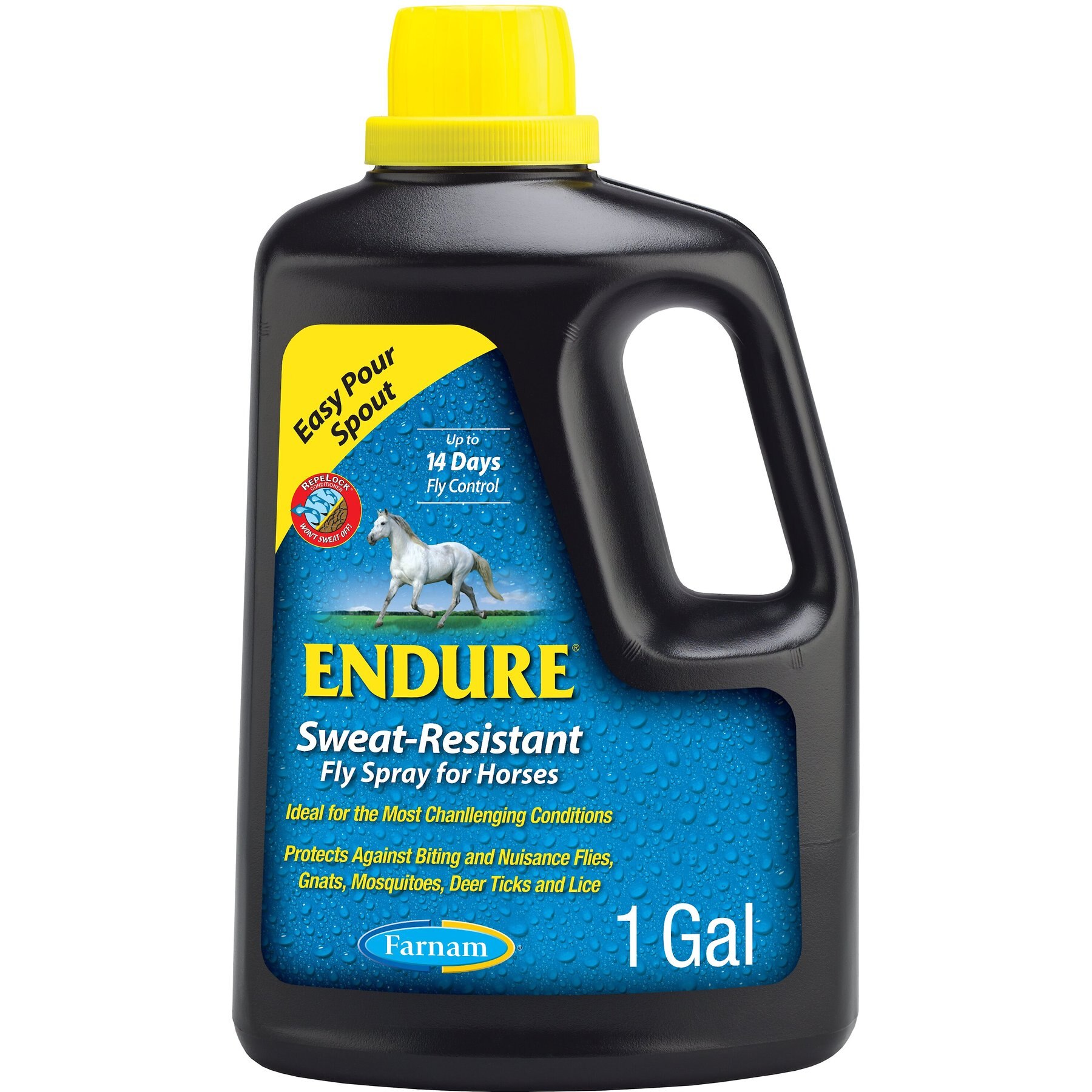 FARNAM Endure SweatResistant Fly Repellent Horse Spray, 1gal bottle