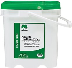 Farnam Equi Aid Natural Psyllium Fiber Apple/Molasses Flavor Powder Horse Supplement, 20-lb bucket