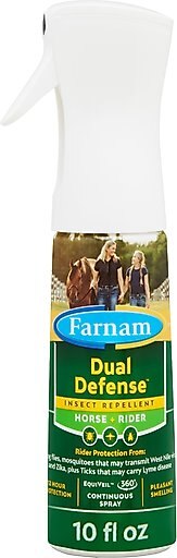 Farnam Dual Defense Insect Repellent for Horse & Rider, 10-oz bottle
