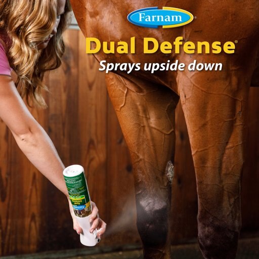 Farnam Dual Defense Insect Repellent for Horse & Rider, 10-oz bottle