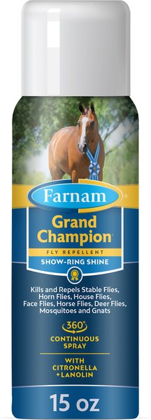 Farnam Grand Champion Horse Fly Repellent Plus Coat Conditioner, 15-oz bottle slide 1 of 9