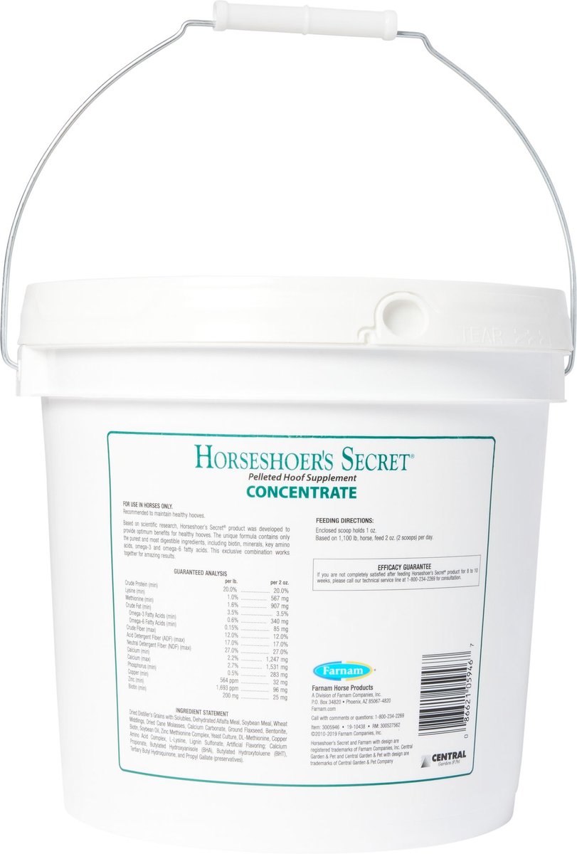 FARNAM Horseshoer's Secret Pelleted Hoof Supplement Concentrate ...