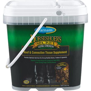Farnam Horseshoer's Secret Extra Strength Hay Flavor Pellets Horse Supplement, 7.5-lb bucket