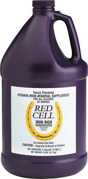 Horse Health Products Red Cell Iron Rich Vitamins & Minerals Liquid Horse Supplement, 1-gal bottle slide 1 of 10