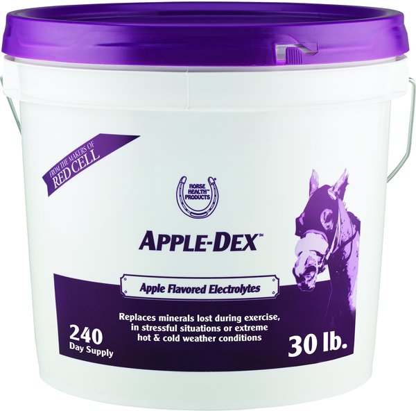 Horse Health Products Apple-Dex Electrolyte Apple Flavor Powder Horse Supplement, 30-lb bucket slide 1 of 9