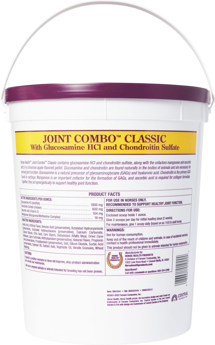 HORSE HEALTH PRODUCTS Joint Combo Classic Pellets Horse Supplement, 8