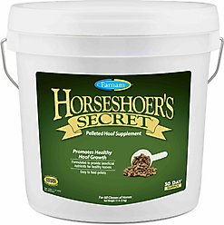 Farnam Horseshoer's Secret Hoof Health Hay Flavor Pellets Horse Supplement, 11-lb bucket