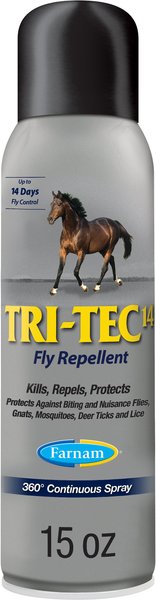 Farnam Tri-Tec 14 Fly Repellent for Horses, 15-oz spray bottle slide 1 of 12