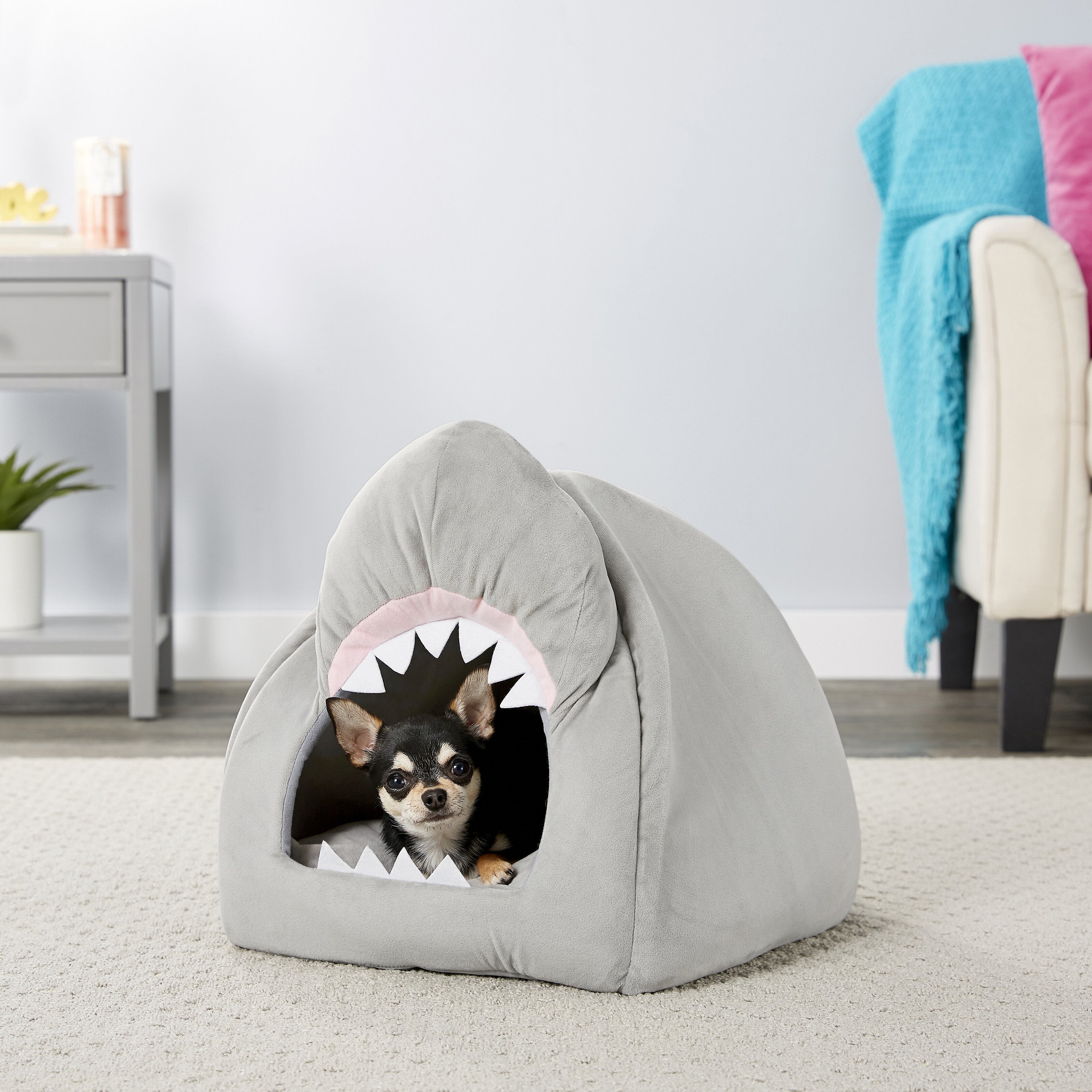 FRISCO Shark Covered Tent Cat & Dog Bed Customer Questions - Chewy.com