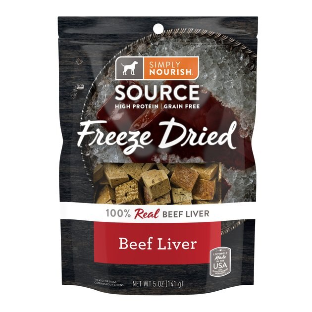 simply nourish freeze dried beef liver dog treats 5 ounces