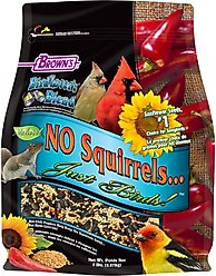 Brown's Bird Lover's Blend No Squirrels Just Birds Sunflower Seed Wild Bird Food, 5-lb bag