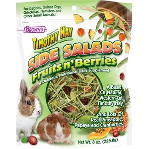 Brown's Timothy Hay Side Salads Fruits n' Berries Small Animal Food, 8-oz